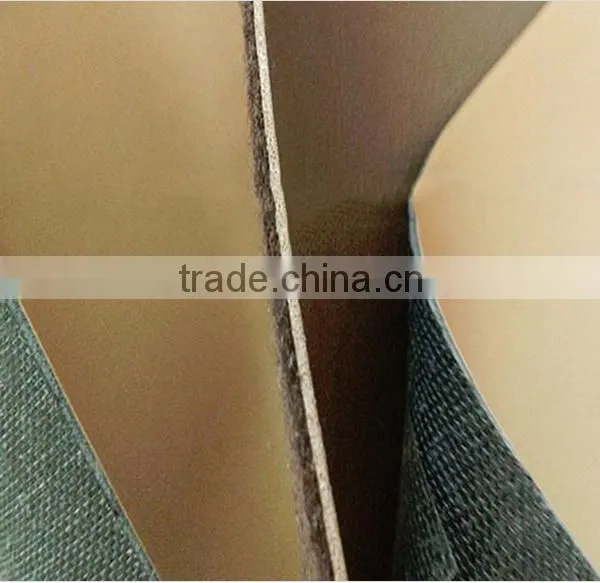 Giant Pebble Grain Polyester Pvc Artificial Leather for Shoes Cars Sofa photo-3
