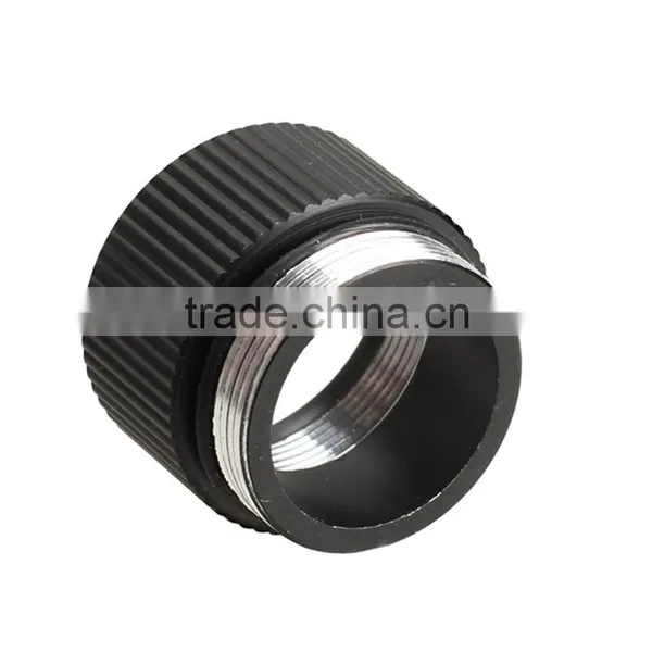 Black Extension Flashlight Tube Joint Adapter Flashlight Extender for Flashlight 18650 photo-2