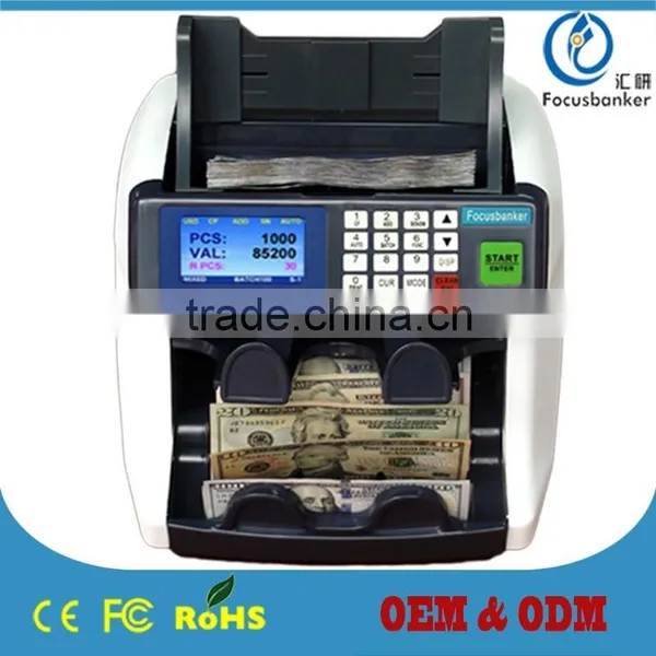 2016 Two Pocket Bill Counter Money Sorter Machine Sorting Machine Cash Currency Counting and Automatic Note Banknote photo-3