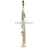 High Grade Straight Soprano Saxophone, With Neck, Nickel Silver Plated photo-3