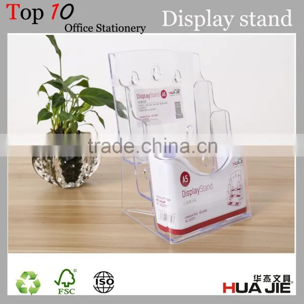 Three Layer Desktop Menu Display Stand A5 Brochure Holder photo-2