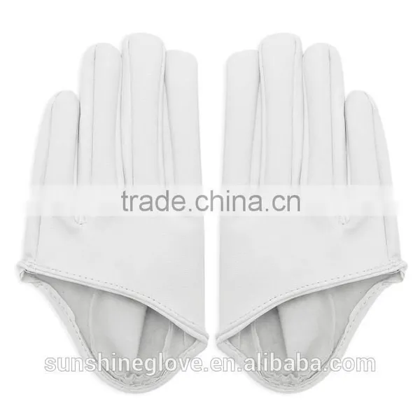 pu Dress Leather Half Gloves photo-6