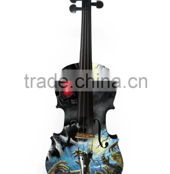 Hot Sale Popular Art With Halloween Theme Student Violin photo-3
