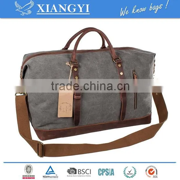 Oversized Canvas Travel Tote Duffel Small Duffle Bag Travel Bag,single-shoulder Bag,messenger Bag New Design in 2016 photo-5