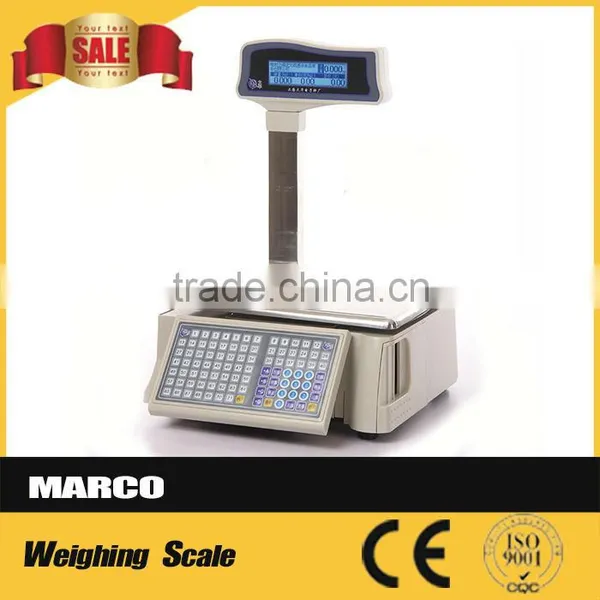 Balance 30kg Price Computing Barcode Label Printing Cash Register With Scale photo-4