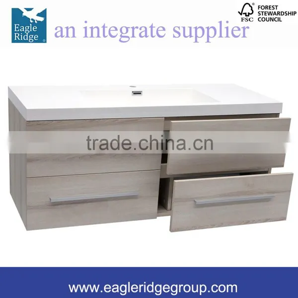 Soft Closing Drwers Vanity, Single Basin Wall Hung Vanity, 1200mm Bathroom Vanity K1200BH photo-2