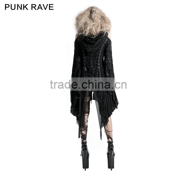 M-025 Punk Rave Black Korea Cardigan Woman Black Sweater photo-3