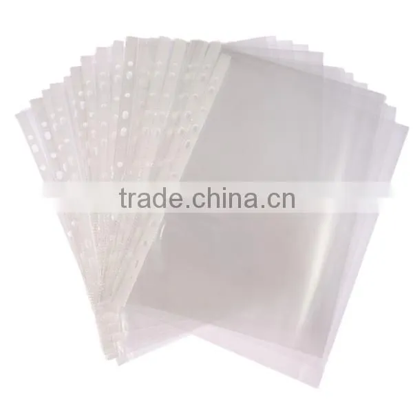 Factory Direct-sale PP 11 A4 Punched Pocket Sheet Protector, Clear Plastic Folder Sheet Protector, Waterproof Sheet Protector photo-3