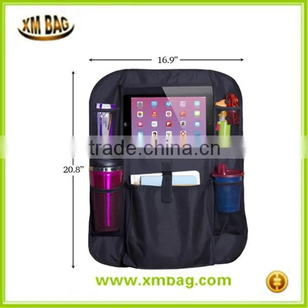 Car Back Seat Organizer With Tablet Holder - Touch Screen Pocke Multipurpose Use as Auto Seat Back Protector, Kick Mat Quality Choice photo-3