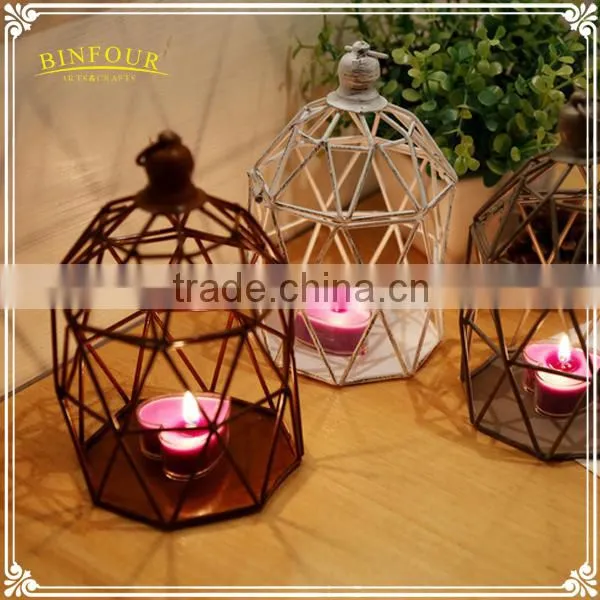 Antique Wrought Iron Candlestick Cage as Promotion Birthday Gift photo-5