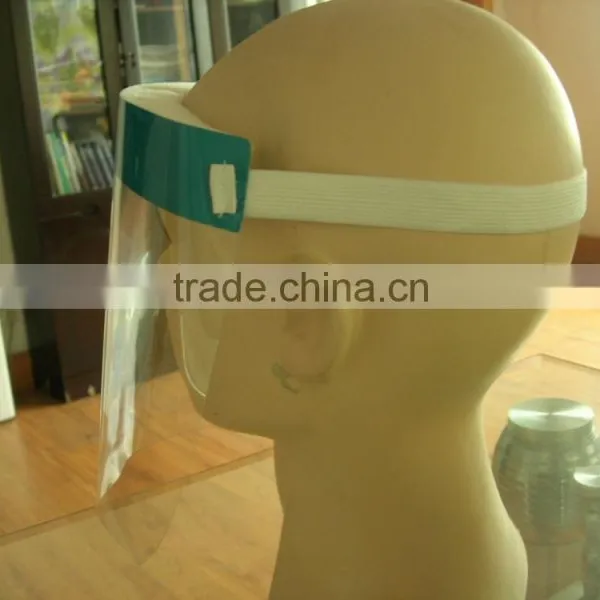 2016 Disposable Medical Face Shield Safety Anti-fog & Chemical Splash Face Shield Dental Face Shield PET Face Shield photo-2