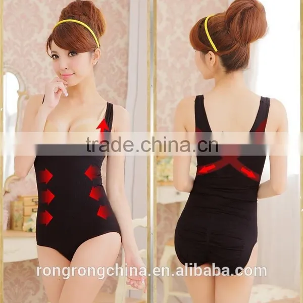 Waist Cincher Bodysuit For Ladies Latest Technology Black Color photo-4