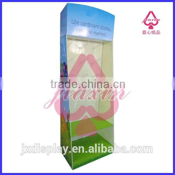 Custom Cardboard Corrugated Shipper Display With Hook and Shelf Display