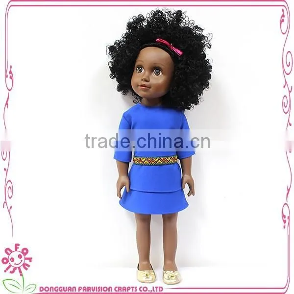 18 Inch Hot Sale Black Vinyl Baby Doll photo-4