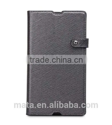 Business Style Insert Card Slot Genuine Leather Case For Sony L36H photo-6