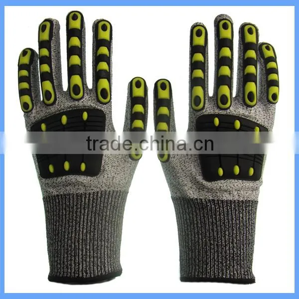 CE EN388 13g Seamless HPPE Knitted Mechanic Hand Protection Gloves for Assembly Industry