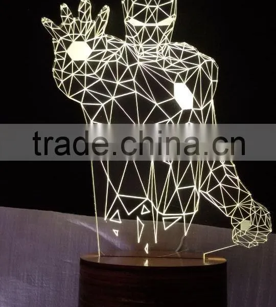 Acrylic Led Night Lights,coloured LED Night Light,acrylic Table Light photo-2