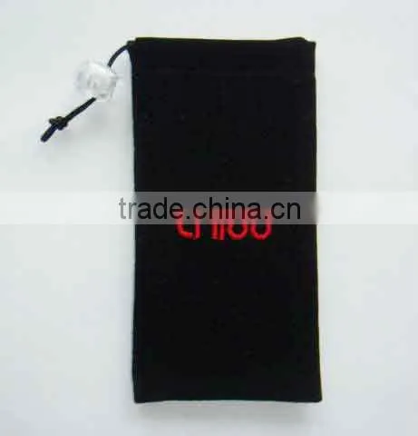 Promotional Embroidered Mobile Phone Velvet Pouches