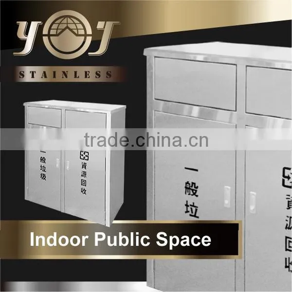 Stainless Steel Advertising Trash Bin Luxury Barrel Trash Can photo-3