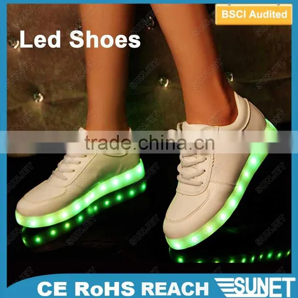 2016hot Sale Light Fashion High Top Night Runner Led Shoes photo-4