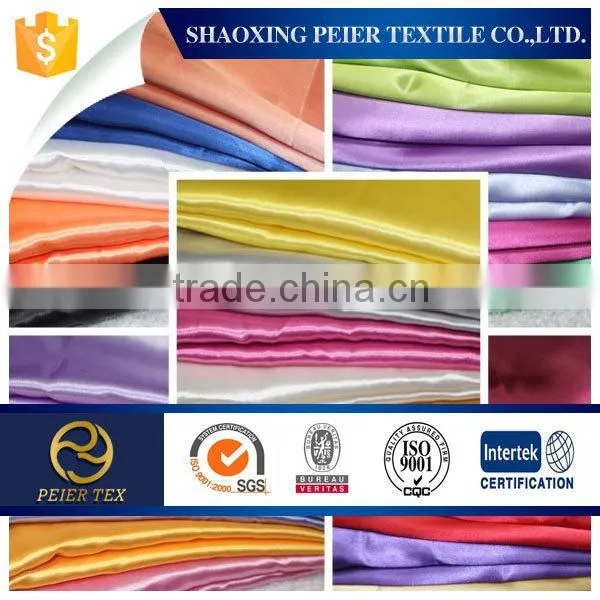 Latest Style Poly Satin Fabric for Ladys Dress in 2015