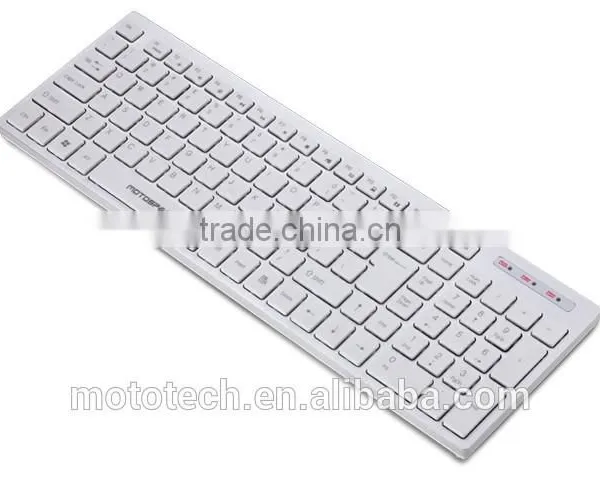 K138 Latest White Mini Wired Slim Ergonomic Keyboard With Multi-media Key photo-3