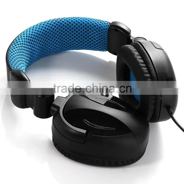 Big Stereo Headphone Gaming Headset for PC PS4 Xbox One, Tablet Foldable Headphone With Detachable Mic photo-2