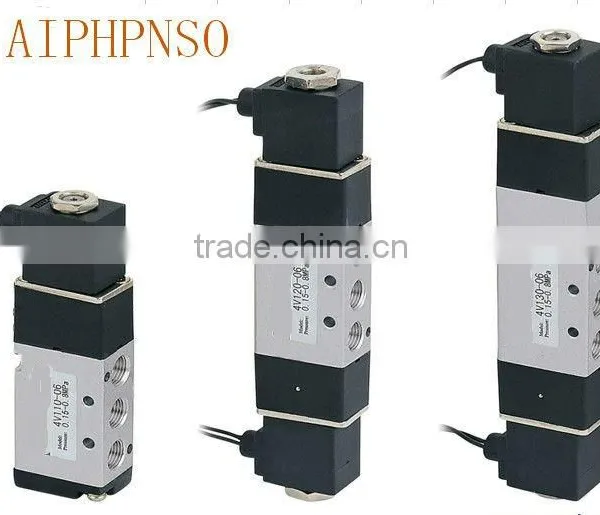 5-way 300 Series Solenoid Valve, Pneumatic Control Valve 4V320-10