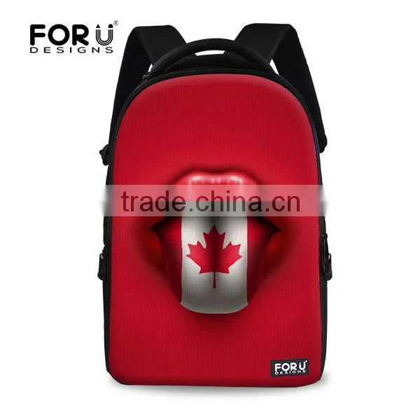 National Flag Red Lip Sexy Laptop Bags,Fashionable Laptop Bags,Backpack Laptop Bag photo-3