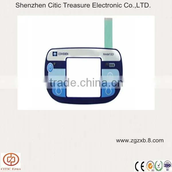 High Quality Assembly Membrane Switch Embossed Finishes Keypad