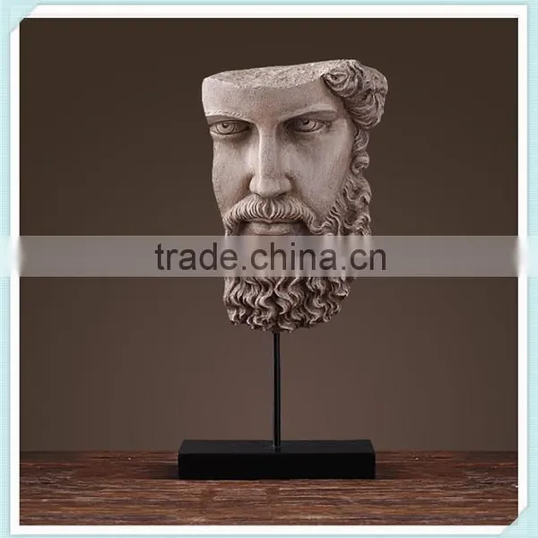 Resin Abstract Character Sculpture Abstract Indoor Head Figurine for Home Decoration photo-5