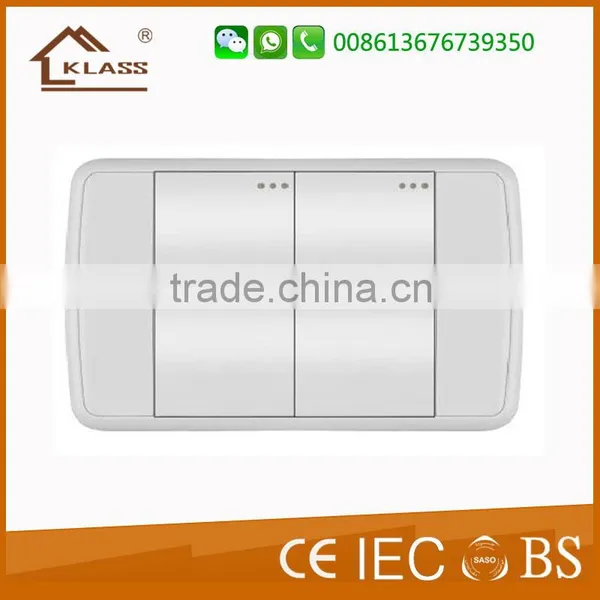 PC Material White Color 3 Gang 1 Way Electric Wall Power Switch photo-3