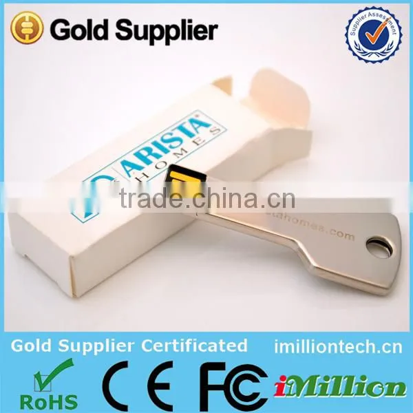 Wholesale Free Custom Logo Keychain Mini Metal USB Pen Drive 1GB 2GB 4GB photo-4