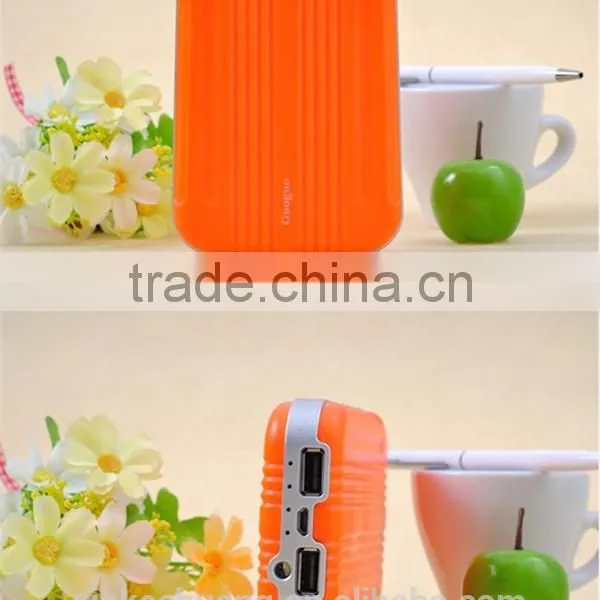 Guoguo 2016 New Design Suitcase Style 8000mah 2A Output Travel Portable Power Bank for Iphone7 photo-3