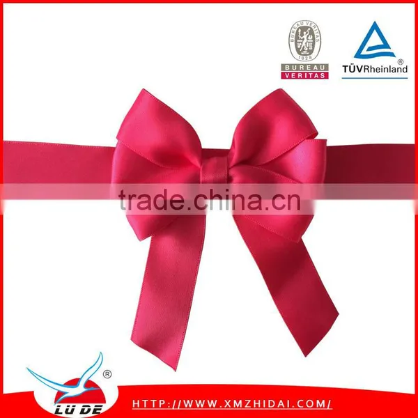 Custom Double Side Double Color Satin Ribbon Bow /satin Bow Wholesale For Gift Packing photo-3