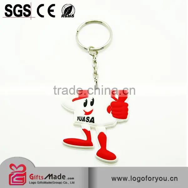 Promotion 3d Soft Pvc Reflective Cartoon Keychains photo-3
