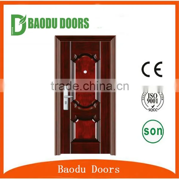 High Quality Exterior Main Door Designs Security Iron Single Door Design photo-6