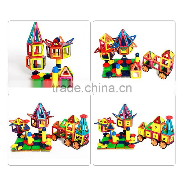 New Developed Educational Plastic Toy Magnetic Building Blocks Set 119PCS photo-6