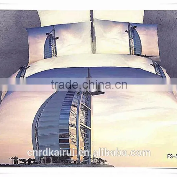 Wholesale 3D Bedding Set With Disperse Printed Polyester Fabric From Nantong