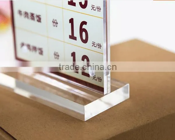 Acrylic Desktop Menu Display Stand/holder photo-2