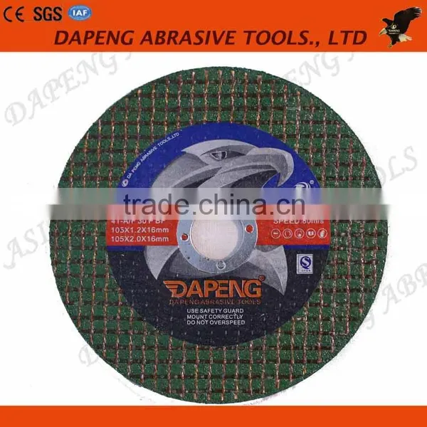 4" 105x1.2x16mm Green Silicon Carbide Abrasive Marble Cutting Discs