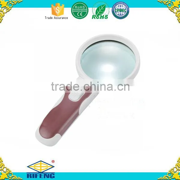High Quality Handheld Magnifier 2 LED Lens Interchangeable Magnifier Magnifying Glass With Light photo-4