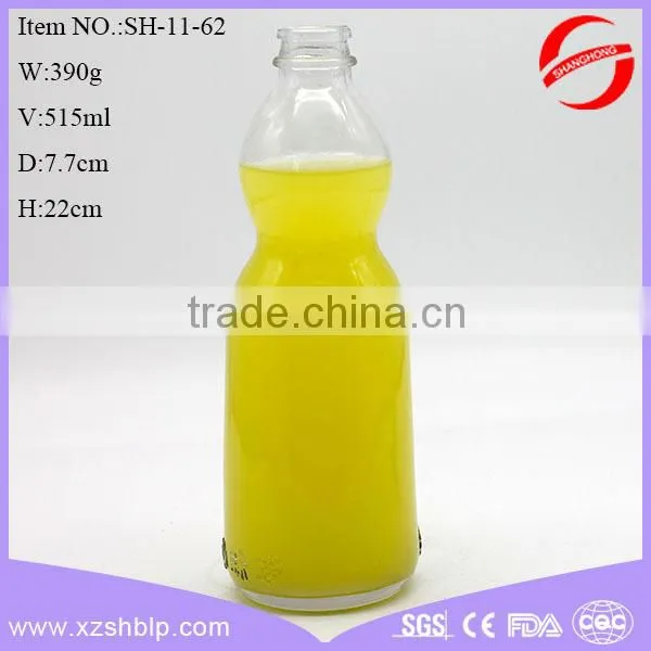 2016 New Style 315ml Beverage Glass Bottle for Juice With Screw Metal Lid photo-2