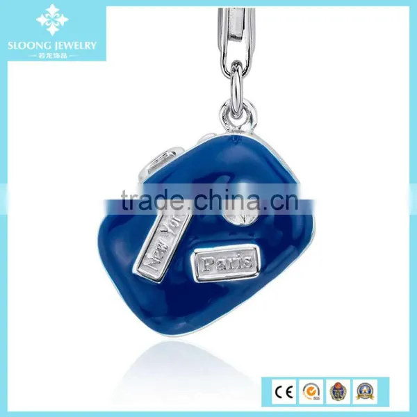 Wholesale Charm Pendant Engraveable Round Initial Charm in Sterling Silver photo-4