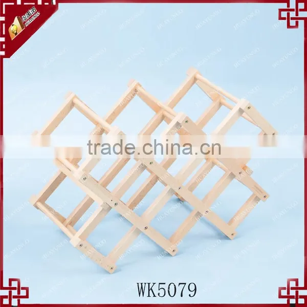 Gorgeous 8-bottles Wine Rack , Space Saving Rubber Wood Wine Rack , WK5079A photo-2