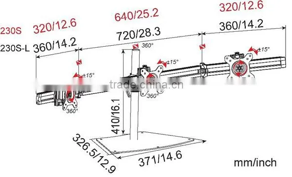 Hot Sale Multi Monitor Stand Lcd Monitor Standlcd Monitor Mount photo-2