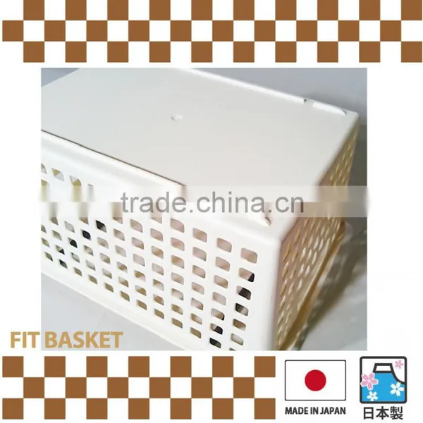 Stacking Plastic Baskets Storage Item Made in Japan , Available in 2 Color photo-4