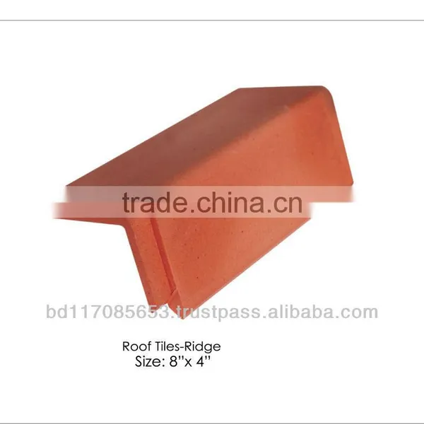 Roof Tiles Ridge, Clay, Natural Color/ Eco Friendly/ Heat Insulation/ Water Resistance/ Cooler