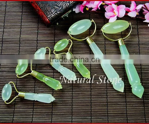 Chinese Natural Jade Stone Jade Roller Massage Stones for Face