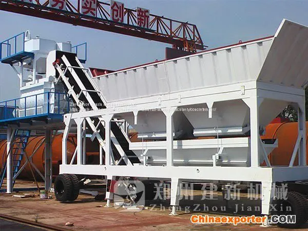 2017 Горячая продажа мобильной бетонной смесительной установки YHZS75 производительностью 75 кубометров в час